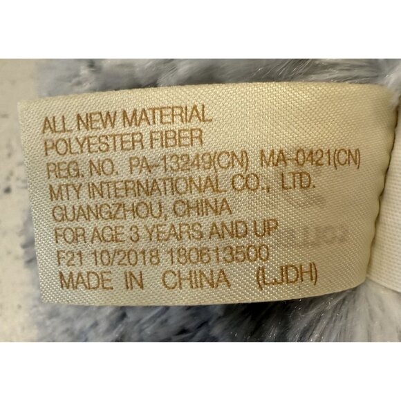 Dan Dee Collectors Choice Gray White Plush Bunny Rabbit 14" Soft Stuffed Animal - Picture 6 of 6